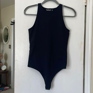 Abercrombie black high neck bodysuit - M